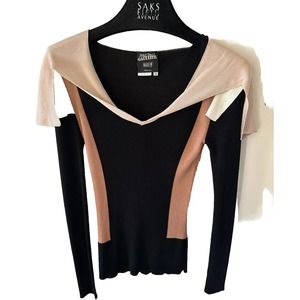 Jean-Paul Gautier color block sweater